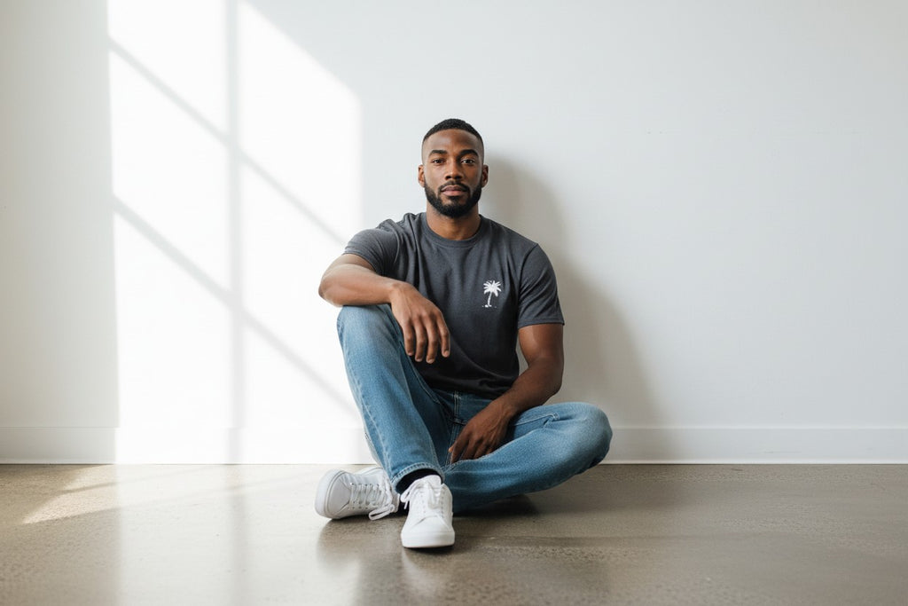 Crew neck tee - Palm