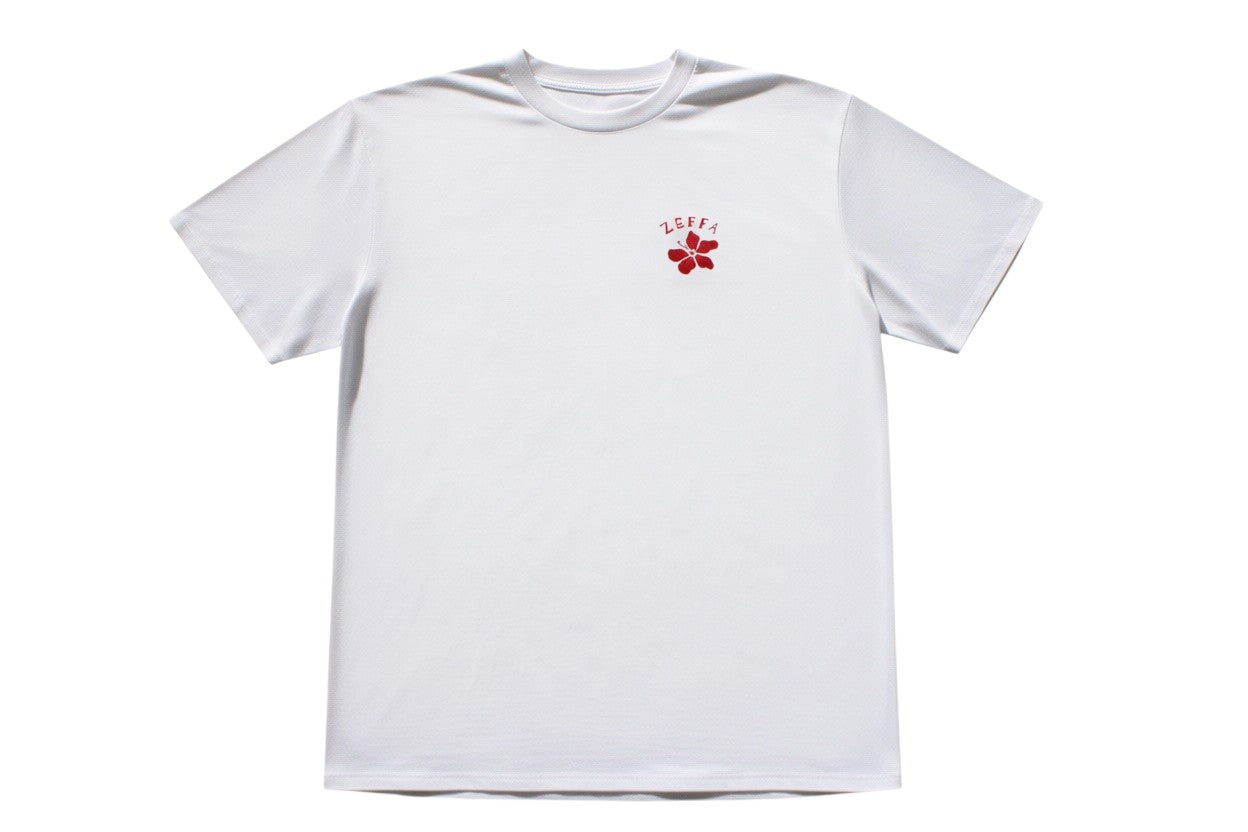 Crew neck tee - Hibiscus