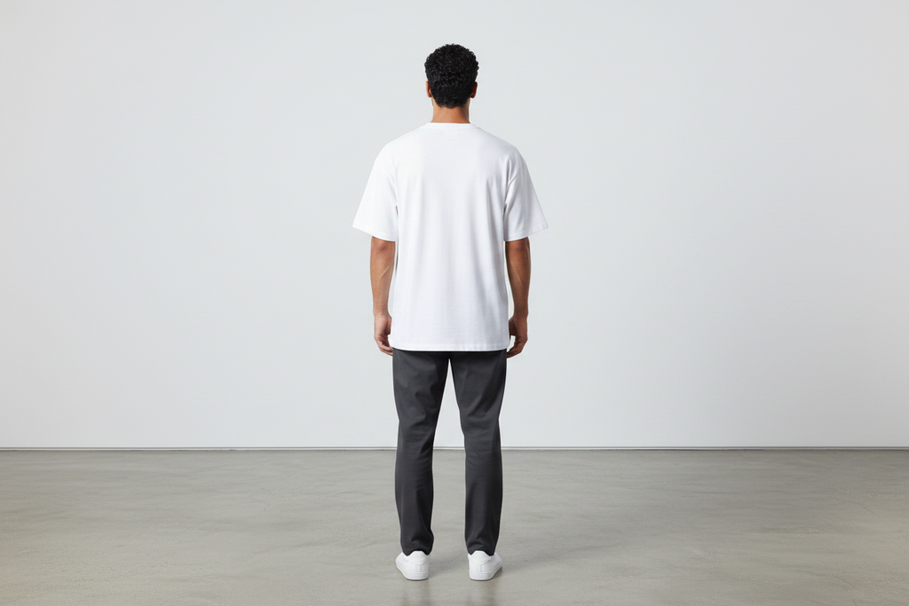 Crew neck tee - White basic