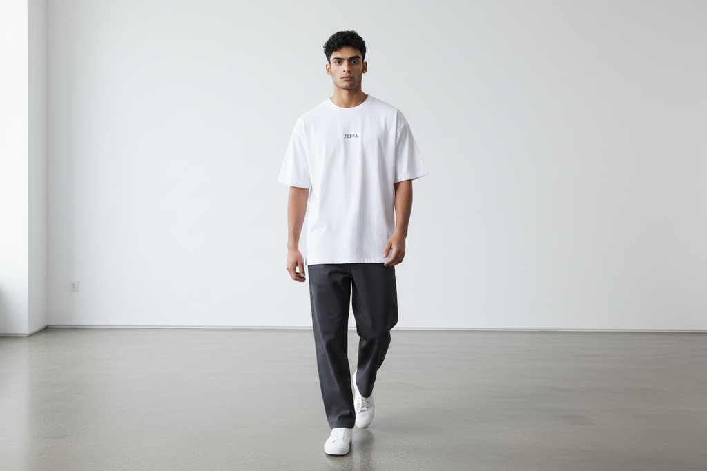 Crew neck tee - White basic