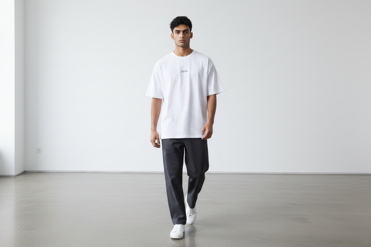 Crew neck tee - White basic