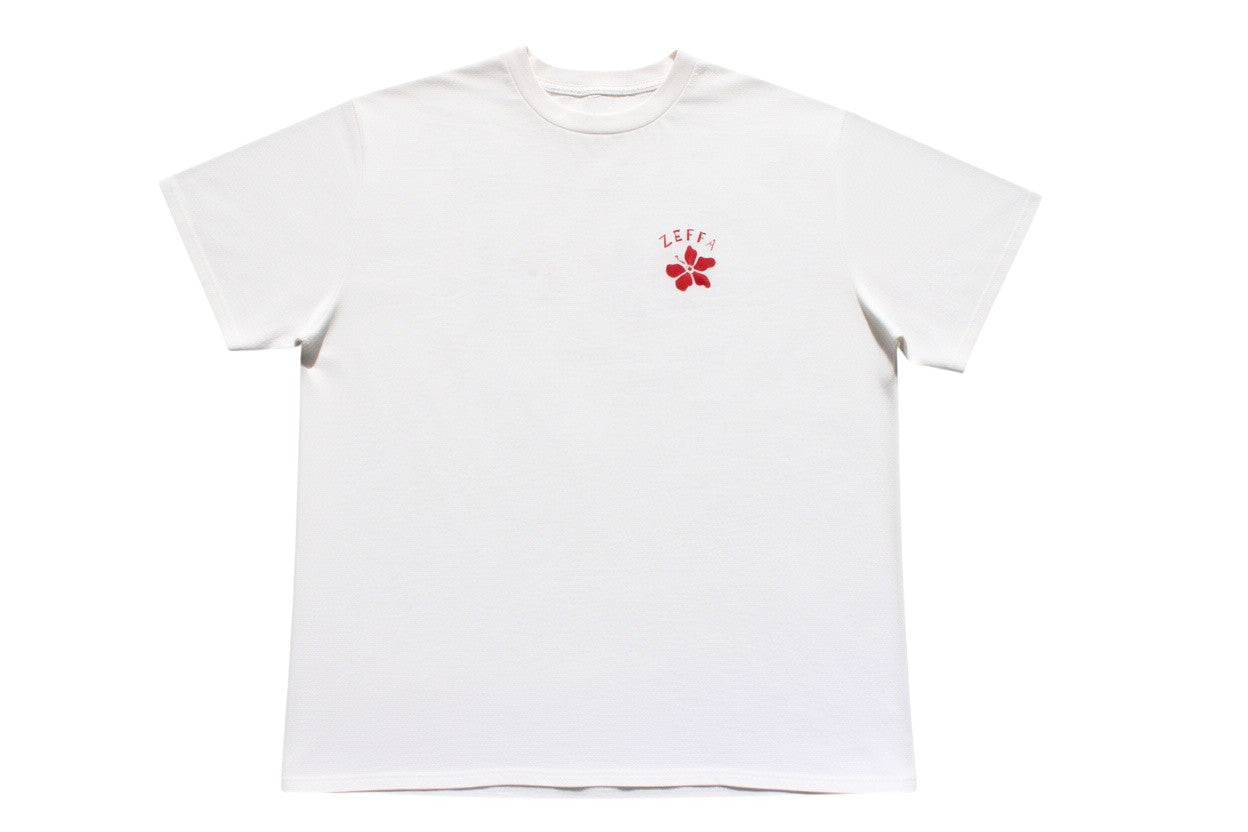 Crew neck tee - Flower Set (off white)